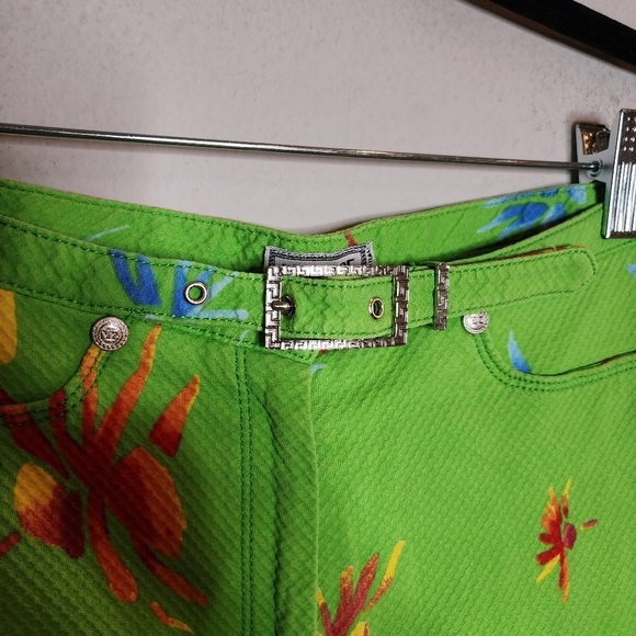 Versace Classic V2 green floral pants. Size 42 - Picture 13 of 16